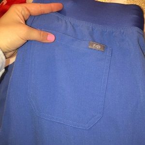 FIGS Livingston pants in ceil blue